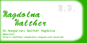magdolna walther business card